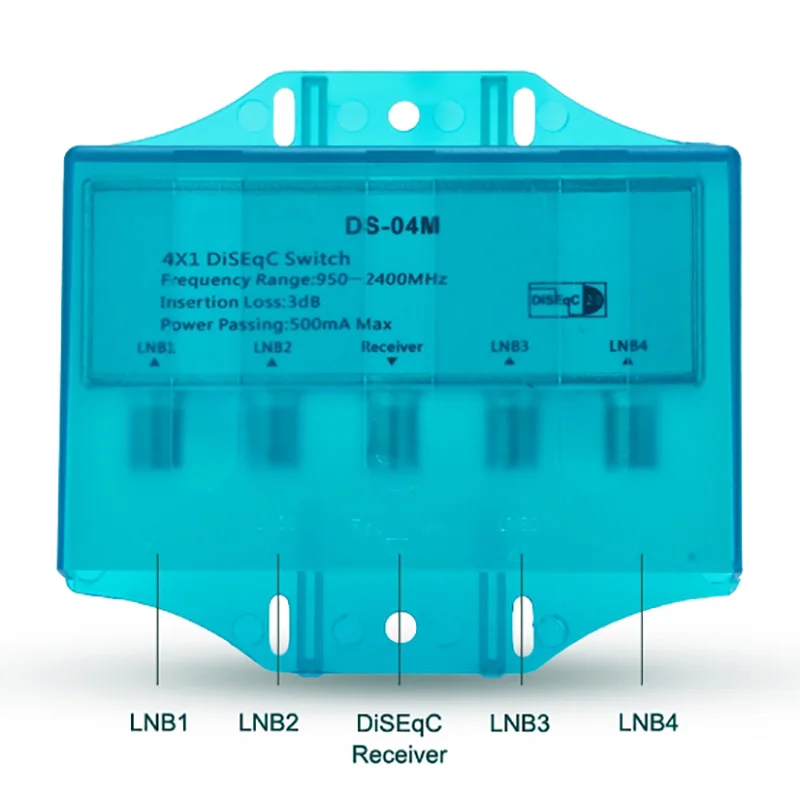 Водонепроницаемый 4x1 DiSEqC 1,0 2,0 переключатель 950-2400 МГц спутниковый Lnb переключатель FTA блюдо LNBS или спутниковый приемник