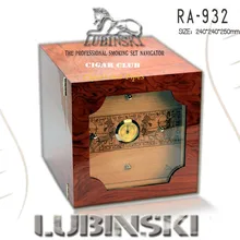 Палисандр сигары влаги поле сигары и каналы Испания Запад дерево коробка для Хранения Сигар трехуровневая Humidors гигрометр увлажнитель