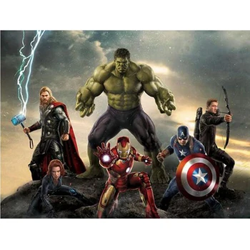 

Diamond Mosaic Diamond Embroidery Avengers Craft Gift 5D DIY Diamond Painting Thor Cross Stitch Paintings Captain America