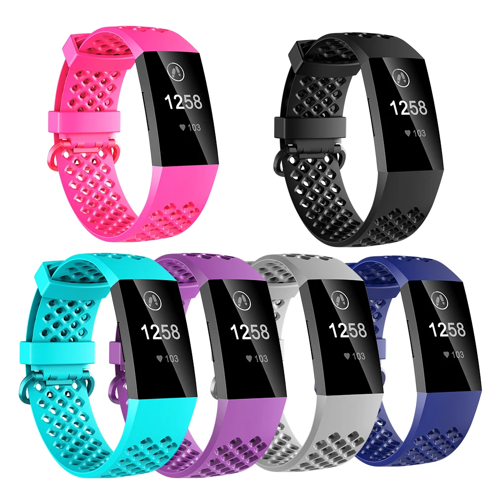 Baaletc сменный ремешок для Fitbit Charge 3 мягкий ТПУ Браслет Смарт часы 6 видов