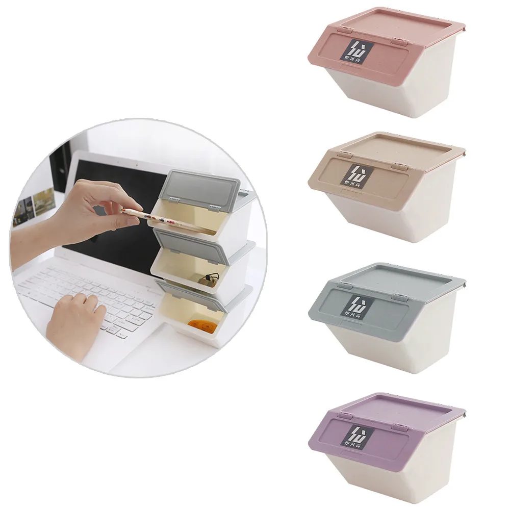 

1pcs Multi-functional Desktop Storage Boxes Plastic Cosmetic Storage Box Drawer plastic box storage organizer make up organizer