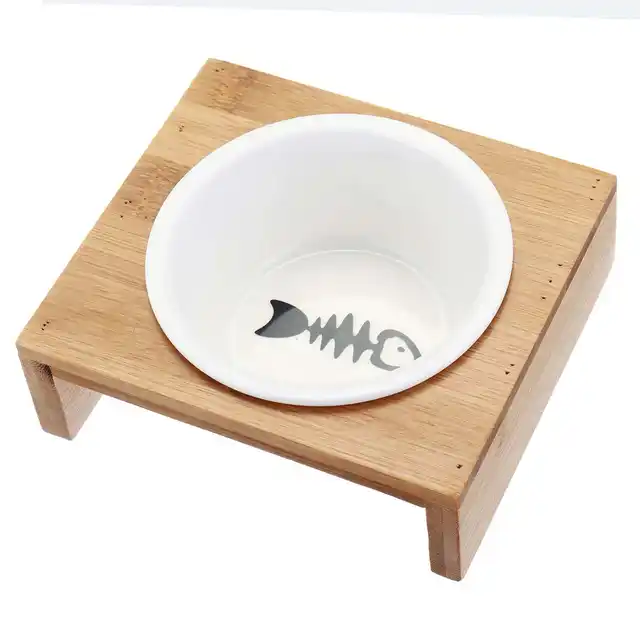 Cat Dog Feeders Bowl Ceramic Tableware 1 2 3 Bowls Pet Food Water