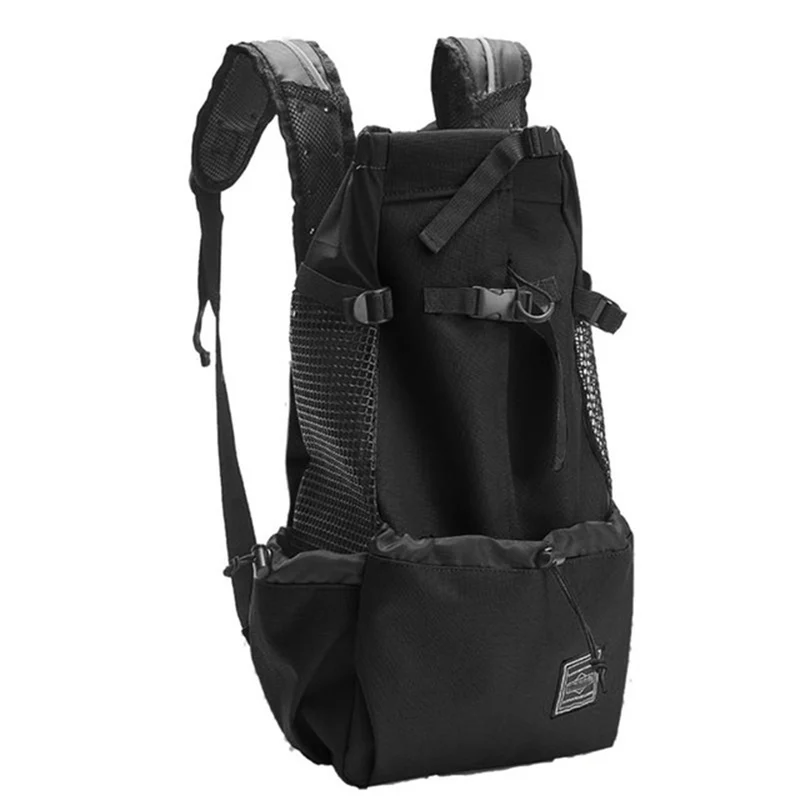 Большая Сумка-переноска для собак, рюкзак для путешествий, рюкзак для переноски собак, дышащая двойная сумка на плечо, рюкзак для прогулок на велосипеде - Цвет: Black