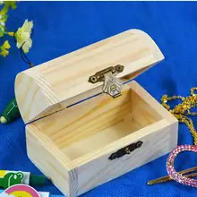 Домашний ящик для хранения натурального дерева с крышкой золотой замок открытка Домашний Органайзер ручной работы ремесло ювелирный чехол