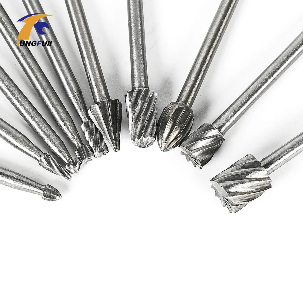 Tungfull Tool Tungsten Carbide Cutter Grinding HSS Wood Milling Burrs