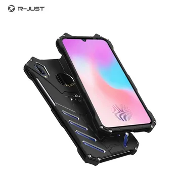 

R-JUST Protect Phone case for VIVO X21S Metal Aluminum Shockproof Dropproof Cover for vivo X21s Armor anti-knock cases