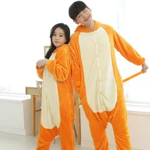 Cartoon Animal Lounge Adult Animal Onesie Yellow Long Tail Monkey Unisex Women Men’s Pajamas Halloween Christmas Party Costumes