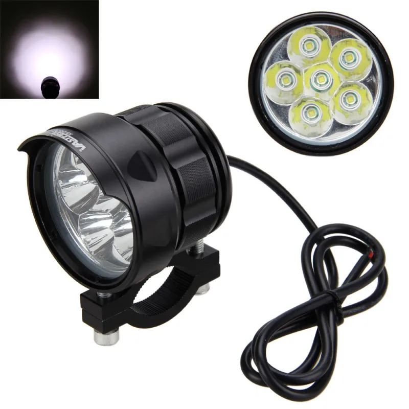 

1 Or 2PCS 4-84V 60W 6500K 6000LM 6x XM-L T6 LED Motorcycle Boat Spot Driving Headlight Fog Light Lamp