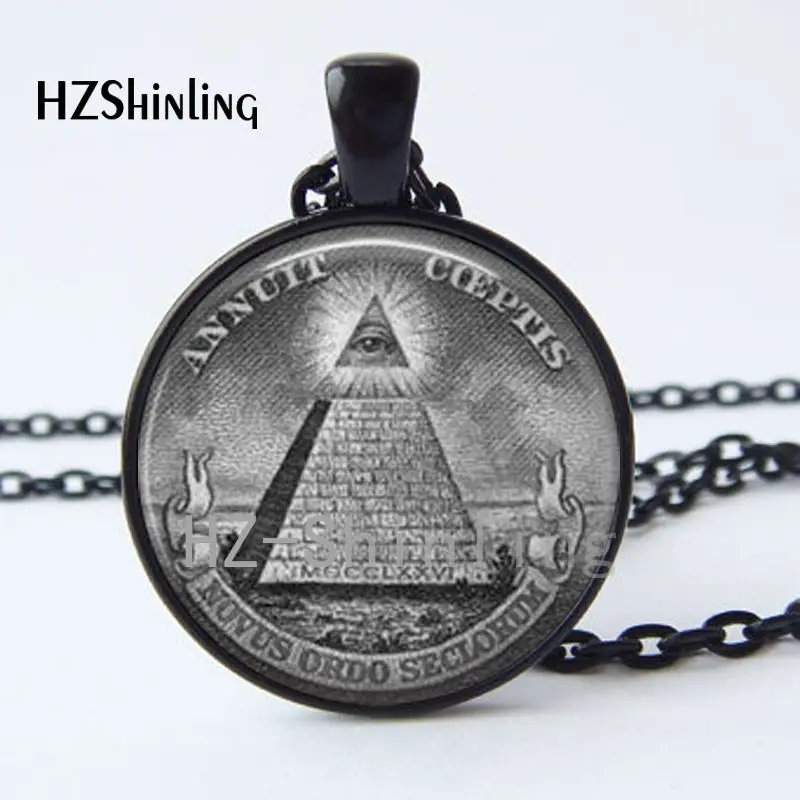 Новое поступление, ожерелье с подвеской Illuminati, сатанинское, Бафомет, масонское украшение, Фото Арт колье HZ1