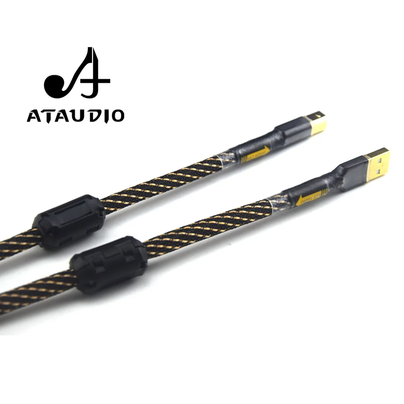 ATAUDIO Hifi USB кабель высокого качества тип А-тип в Hifi кабель для ...