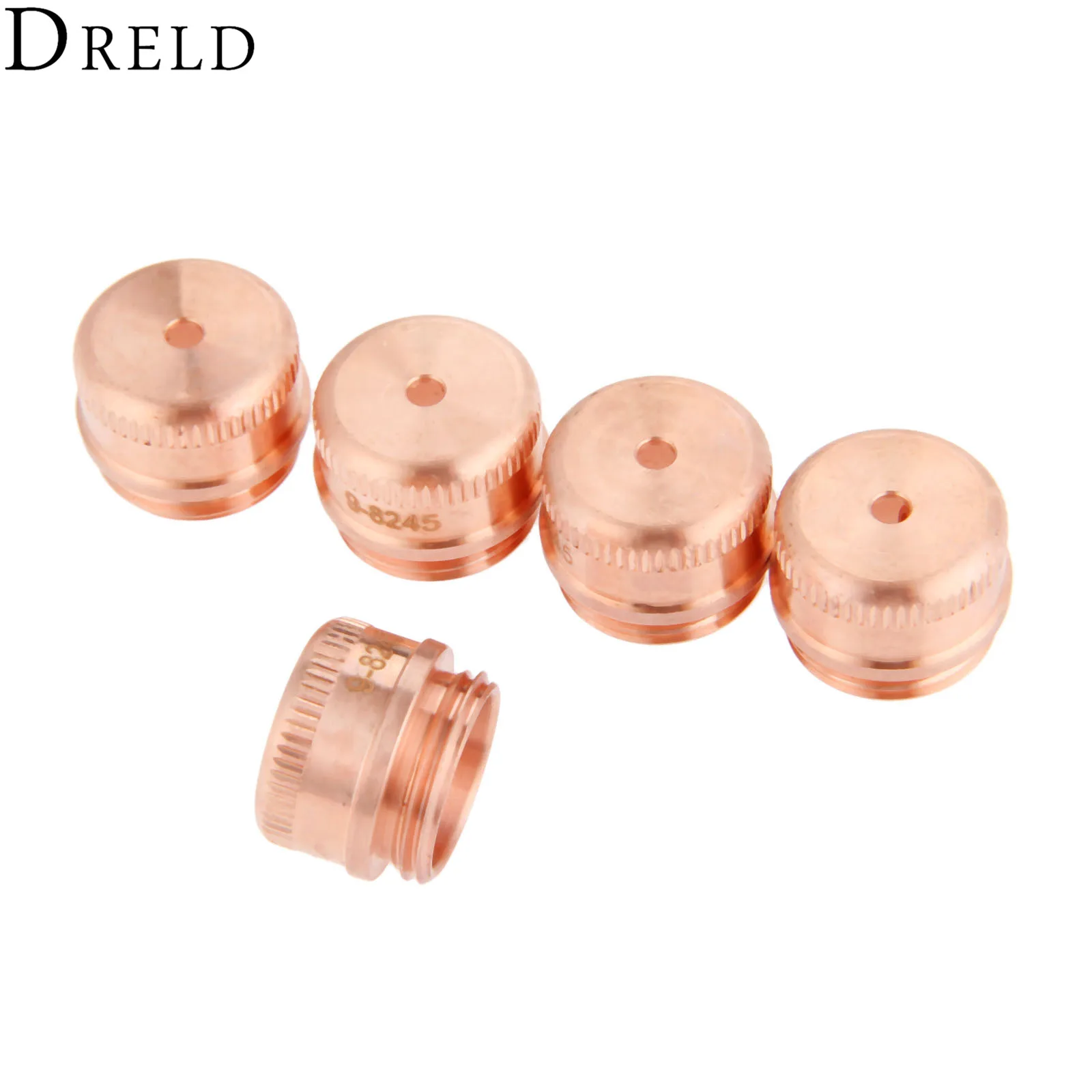 DRELD 5Pc Plasma Shield Cap 9-8245 For SL60 SL100 Plasma Cutter Torch Consumables Accessories 40A-60A Welding Soldering Supplies