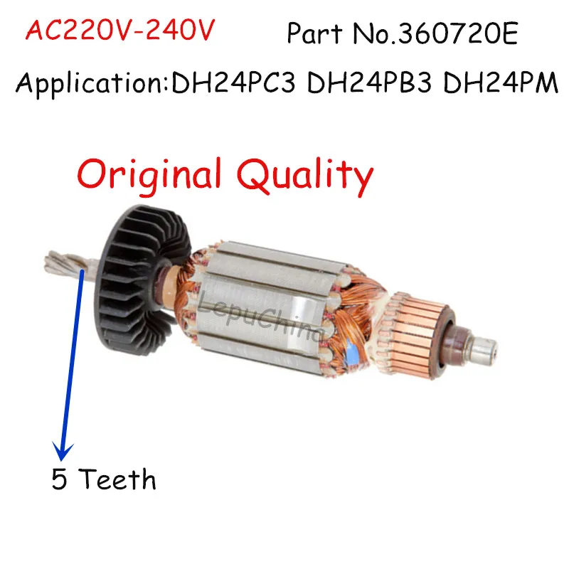 The Original quality AC220V Armature Rotor Replacement for HITACHI