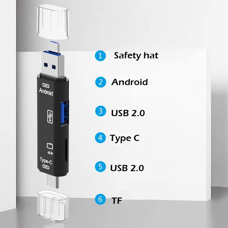 All In 1 Usb 3 1 Card Reader High Speed SD TF Micro SD Card Reader 3