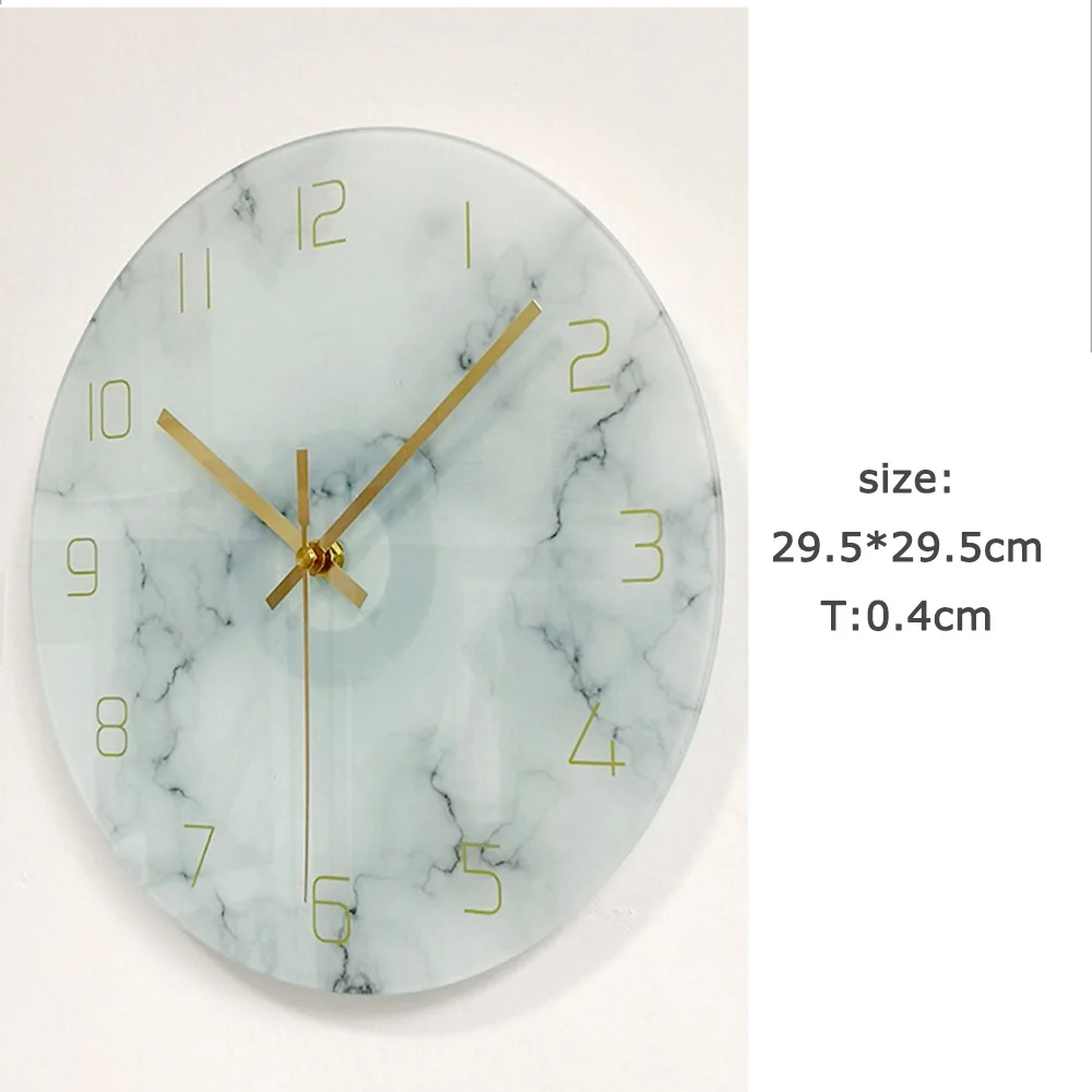 Скандинавские мраморные настенные часы современный минималистичный спальня часы искусственные креативные модные настенные часы для гостиной Европа Z061