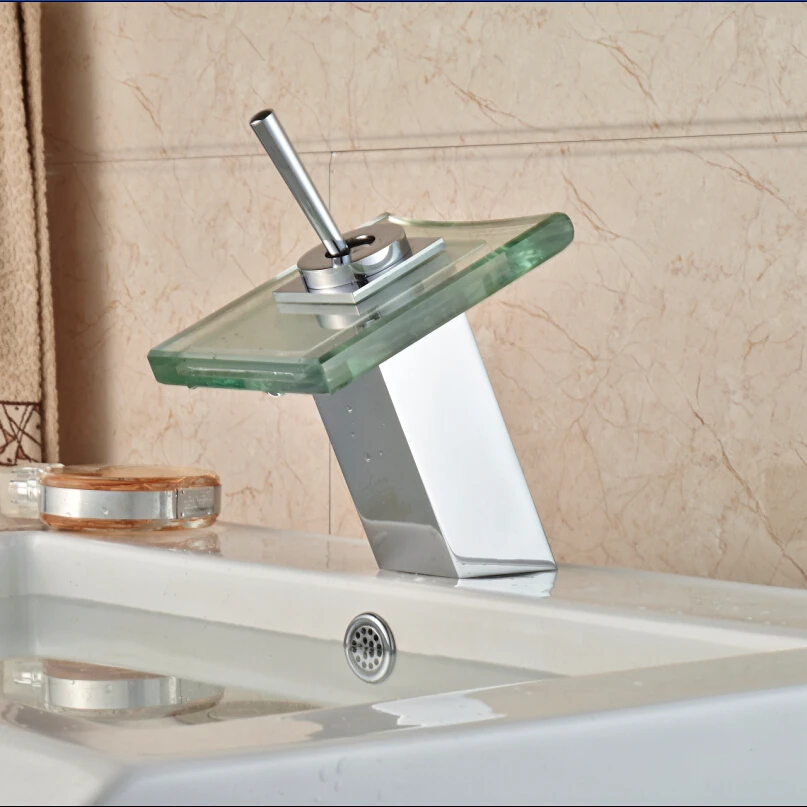 

Wholesale and Retail Bathroom Faucet with Hot & Cold Water Taps Chrome Finish Deck Mount