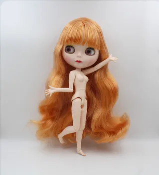 

Blygirl,Blyth doll,Two-tone curly hair, 19 joints body, new face shell doll, 1/6 nude doll, can make up for her