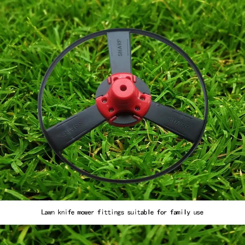 Lawn Grass Trimmer Head Solid Steel No String Head Gas Trimmer Outdoor Garden Grass Cutter Accessories
