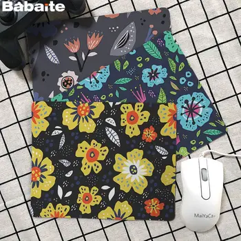 

Babaite Flowers with leaves retro Beautiful Anime Mouse Mat Rubber PC Computer Gaming mouse pad