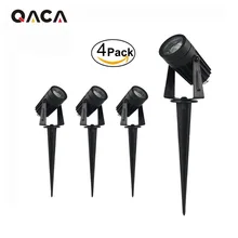 Алюминиевый садовый уличный Ландшафтный светодиодный светильник для лужайки 4 шт. ССБ водонепроницаемый Светодиодный прожектор Точечный светильник лампа для лужайки 3 Вт J101A-4