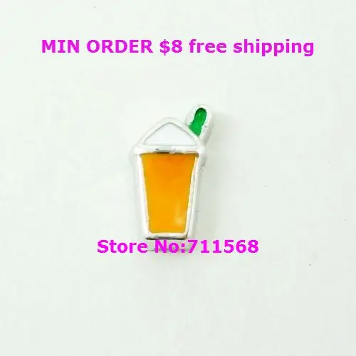 

Summer Cool Drink Floating Charms Iced Beverages Glass Locket Charm For Magnetic Floating Locket Accessories