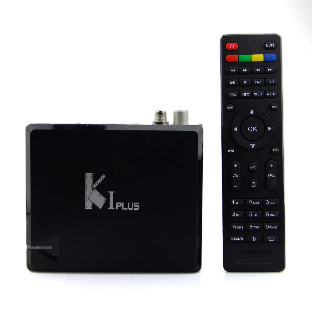 KI plus s2 t2 DVB 2в1 K1 DVB-S2 DVB-T2 tv box androidOS amlogic s905D 1g 8g 4k поддерживает CCCAM ip-телевидение арабское, Европа, Бразилия, Шведский