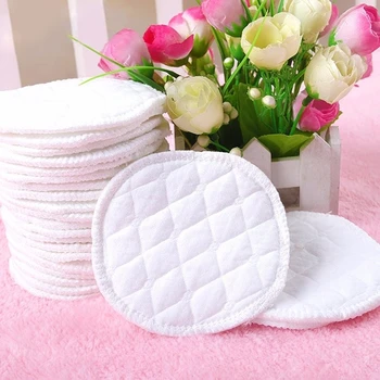 

New 10pcs Three Layers Ecological Cotton Breastfeeding Pads Nursing Pads Reusable Nursing Breast Pads Washable Absorbent Baby