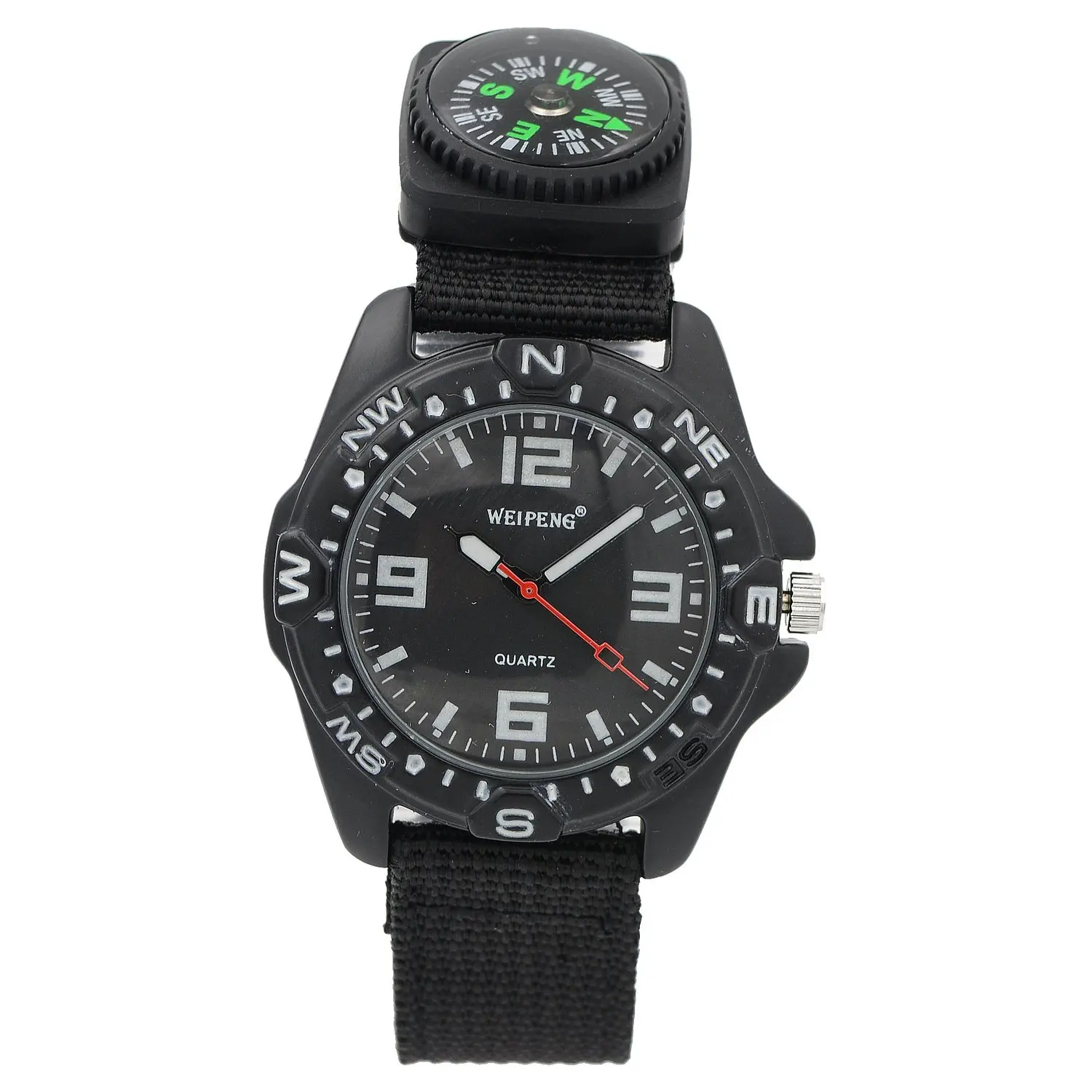 

Luxury Timepiece Black Dial Japan Quartz Movement Mens Womens Wrist Watch Nylon Canvas Band Nice Gift