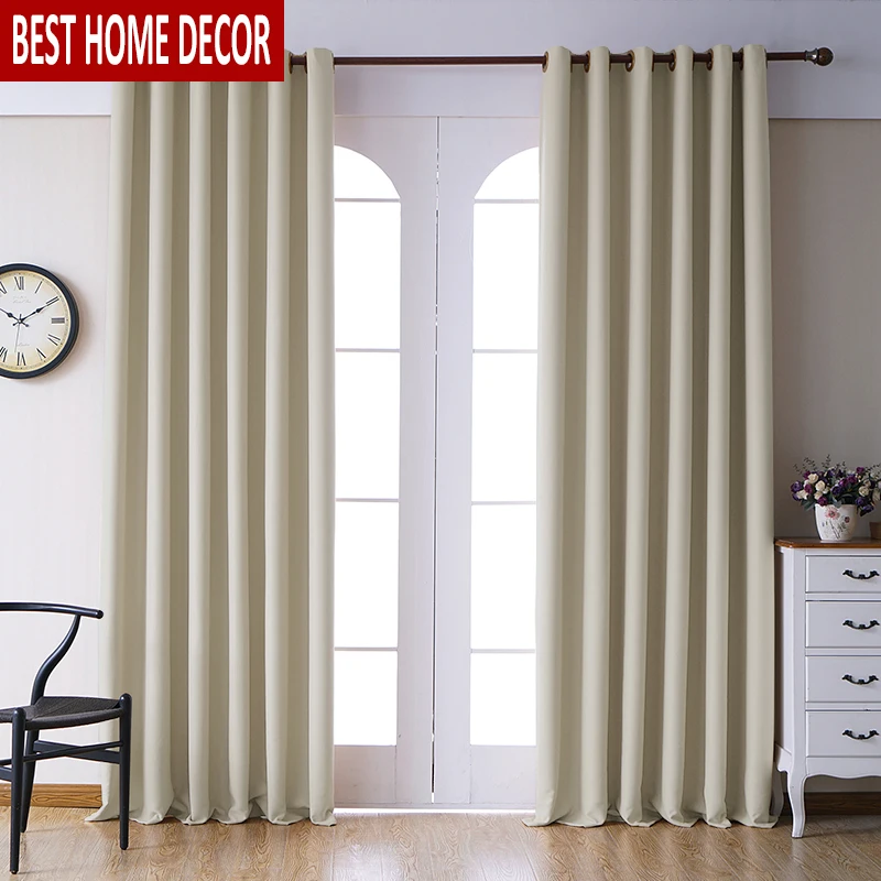 Online Cortinas opacas modernas para la sala de estar dormitorio cortinas para cortinas para ventanas cortinas opacas acabadas en crema cortinas niños