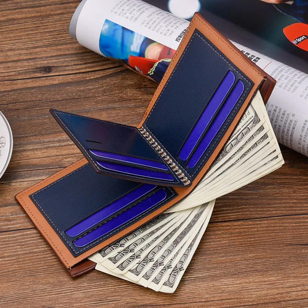 Wholesale! Men's Luxury RFID Anti-theft Wallet Anti-degaussing Men's Retro Personality Wallet Embossed PU Leather Short Wallet