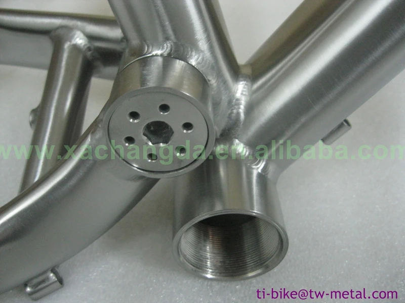 Top Bicycle Frame Suspension Titanium High Quality Titanium Full Suspension Bicycle Frames with Hand Brush Finished China Bike Frame 1