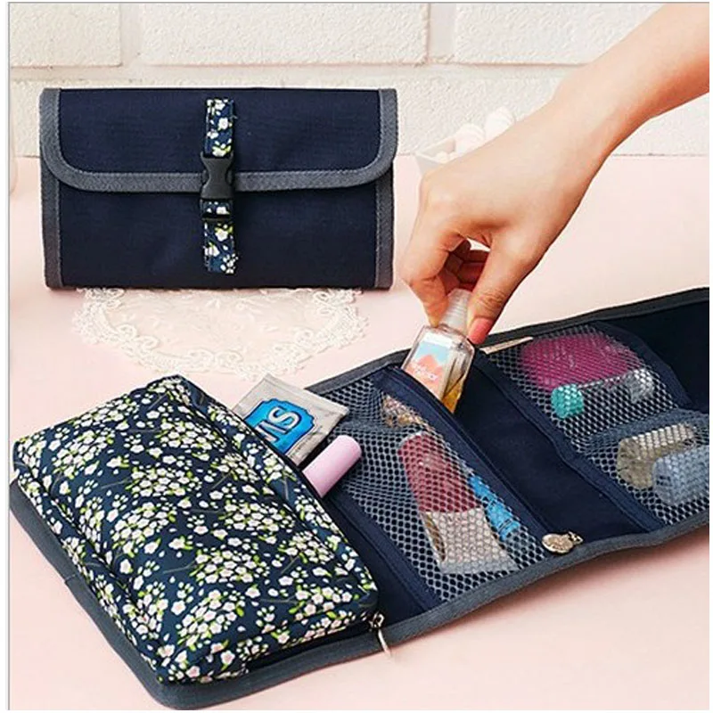 Hook-style Cosmetic Bag Large-capacity Foldable Hanging Travel Storage Bag Unfolding Wash Bag Hook-style Cosmetic Bag Large-capacity Foldable Hanging Travel Storage Bag Unfolding Wash Bag