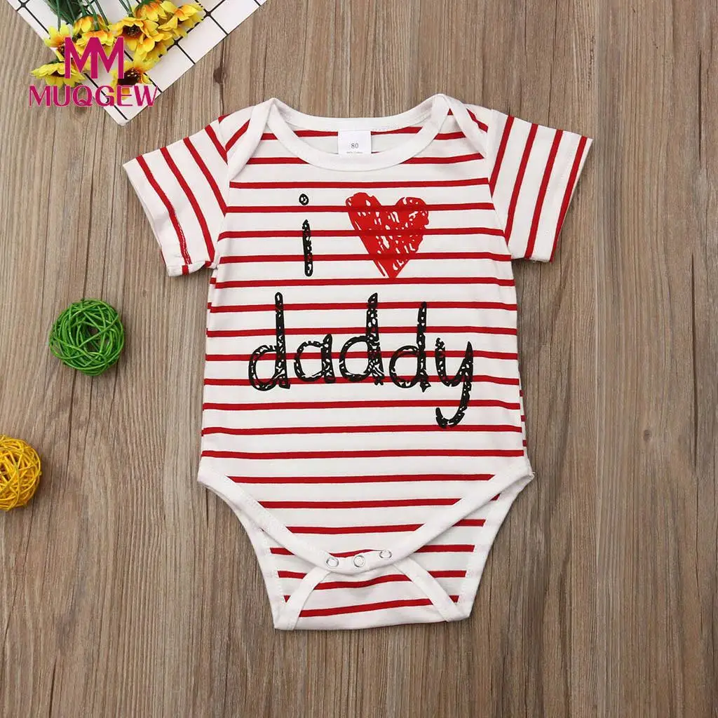

baby clothes for girls 0 to 3 months Striped baby girl clothes 2019 Love Bodysuit Outfits toddler girl clothesroupa infantil#G8