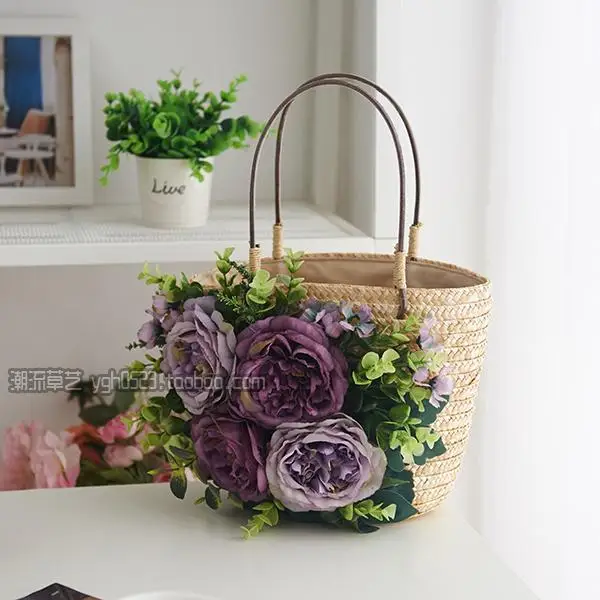 rattan bolsa trança bolsa feminina a5352