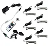Aiboo Under Cabinet LED Lights for Glass Edge Shelf Back Side Clip Clamp Strip Lighting with Remote Control and Plug 6 Lamps Kit ► Photo 3/6