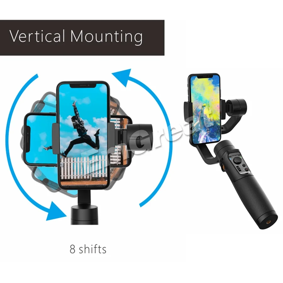 Новейшая модель; Hohem iSteady Мобильный плюс 3-осевой портативный смартфон сотовый телефон видеокамеры Стабилизатор для iPhone XS XR X 8P 8 samsung S10 S9 Pk гладкой 4