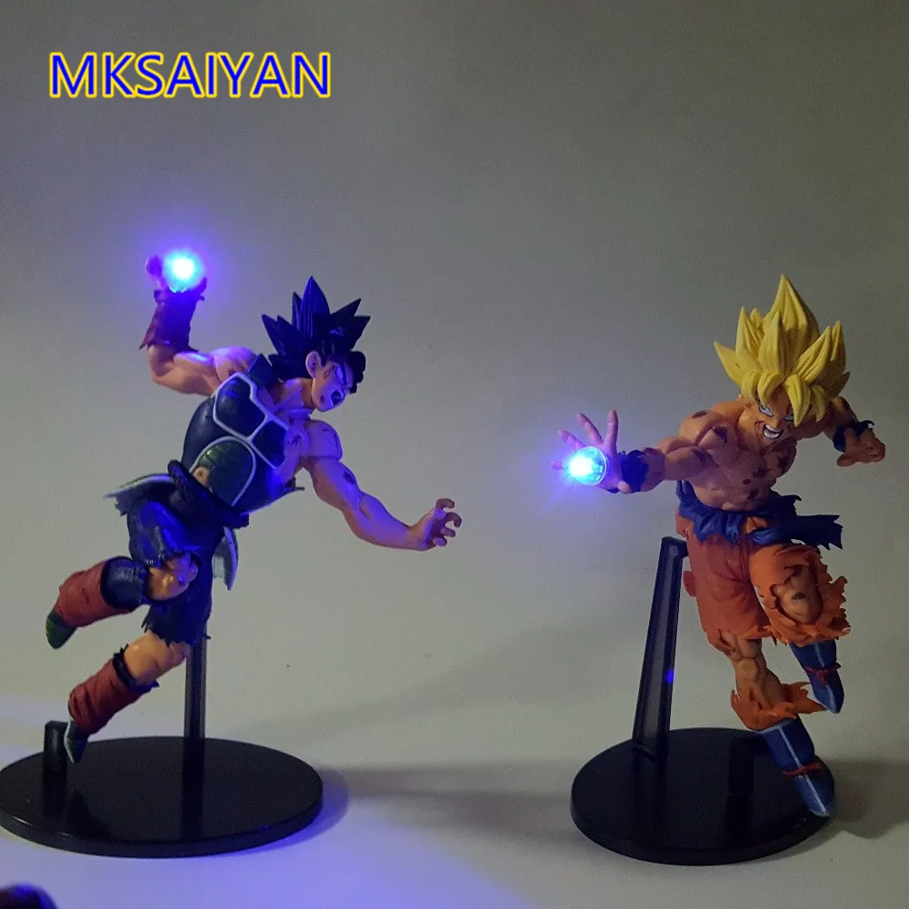 Dragon Ball Z Аниме Сон Гоку лопуха Kamehameha ПВХ светодиодный светильник Супер Saiyan игрушки фигурка Коллекционная модель Ночной светильник кукла