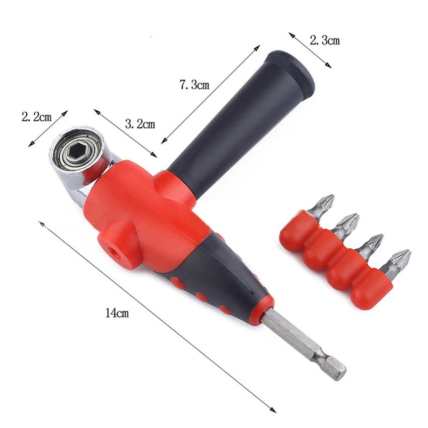 105 градусов угол отвертка патрон-адаптер Регулируемая насадка биты для отвертки бит угол бит шестигранное соединение гнездо