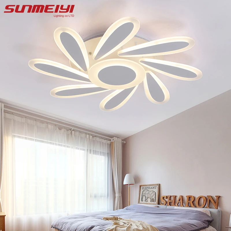 

Remote control Modern White Dimmable Led Ceiling Lamp For Bedroom Kitchen luminarias de interior Indoor Lighting Lamp