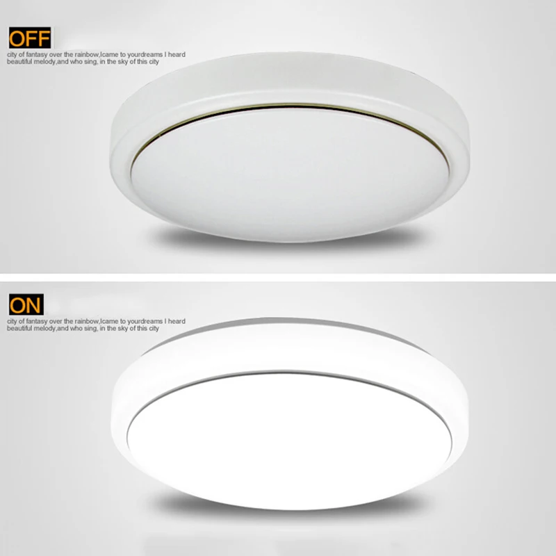  LED Acrylic Ceiling Light White Round Bedroom Balcony Lamps for Modern Kitchen Hallway PAK55 - 1000008547662