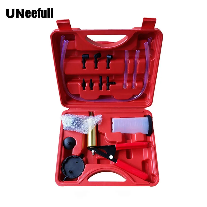 Hand tools set 2 in 1 brake bleaker and vacuum pump tester tool kit fluid replacement hand-held pistol | Инструменты
