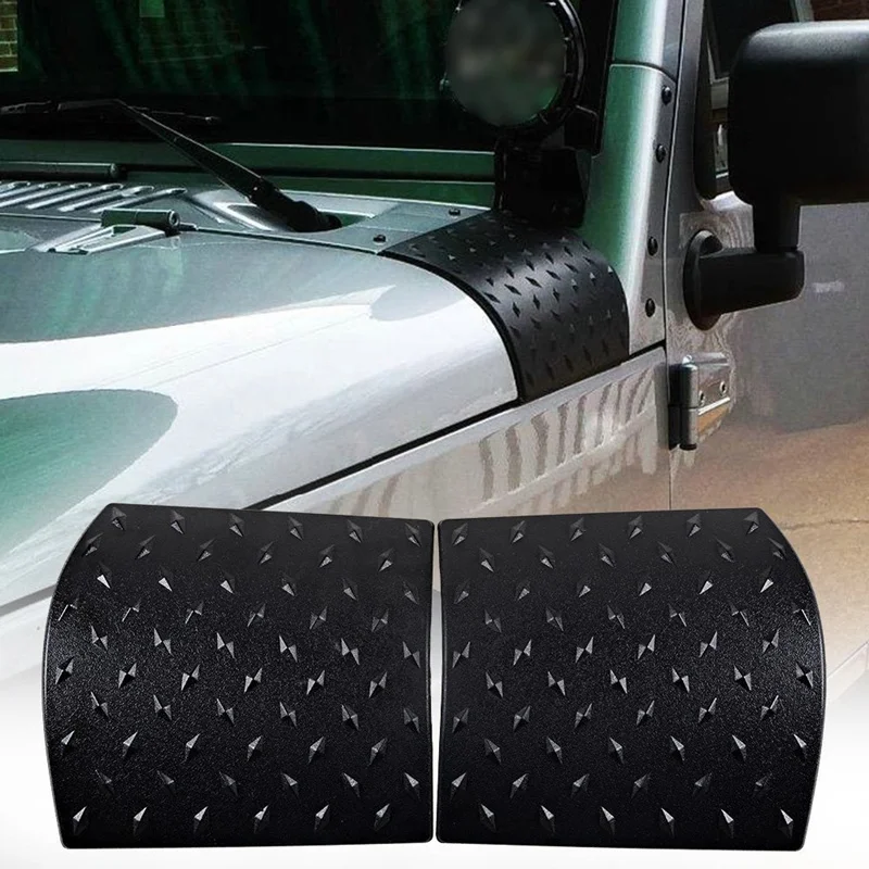 Cowl Body Armor Powder Coated Finish Outer Cowling Cover for Jeep Wrangler JK Rubicon Sahara Sport X & Unlimited 14