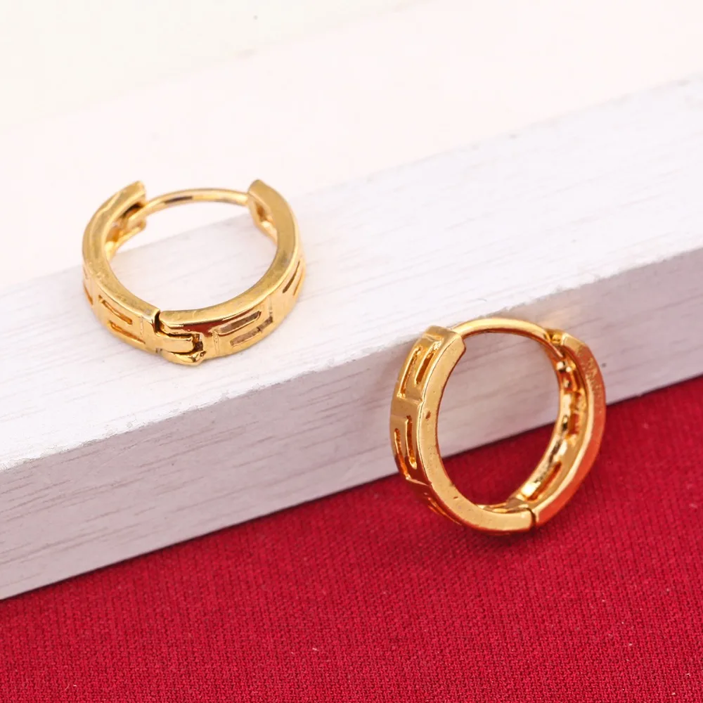 Classic Style Gold Color Earrings Top Quality Luxury Elegant Promotion