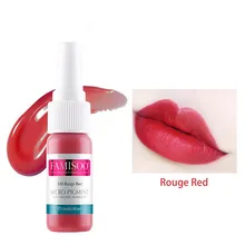 Famisoo 15 мл красные чернила татуировки Постоянный макияж с микроволокном пигмент Татуировка пигмент губы чернила для тела для татуировок поставки