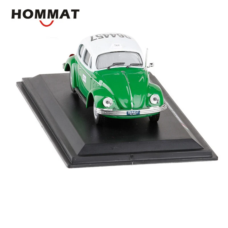 

HOMMAT Simulation 1:43 Vintage Beetle Mexico 1985 Taxi Cab Alloy Diecast Toy Vehicle Car Model Metal Die Cast Collection Gift