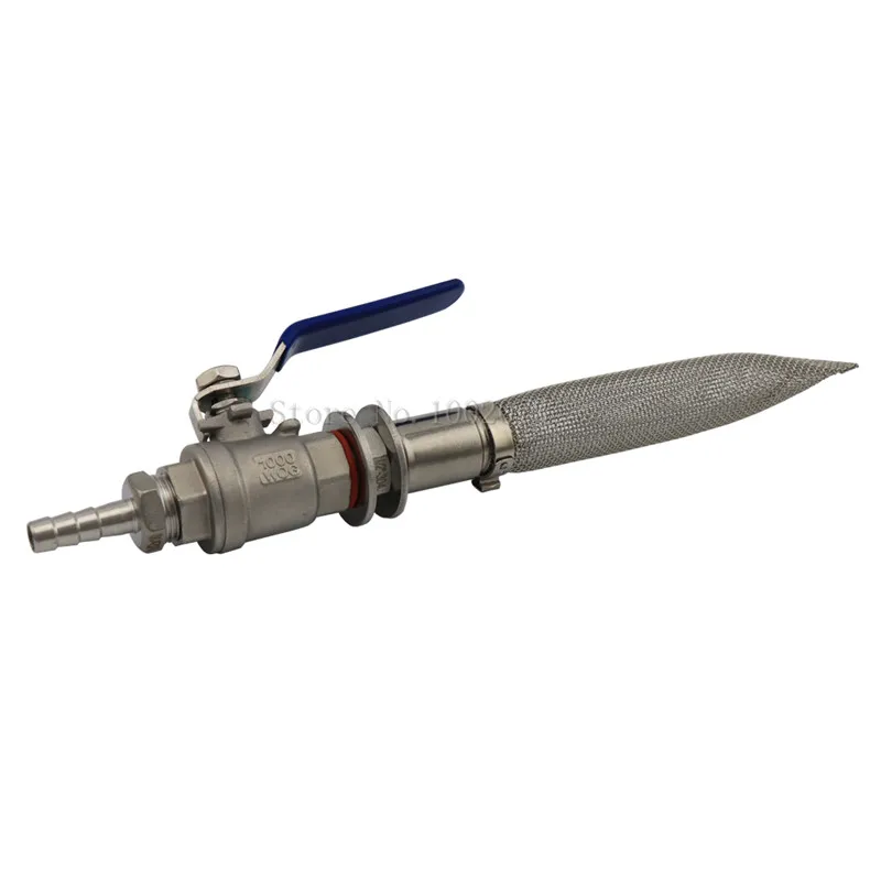 Homebrew Beer Brewing 12NPT Stainless Steel 304 Ball Valve With 12 Hose Barb & 6L Bazooka Screen Kettle (2)
