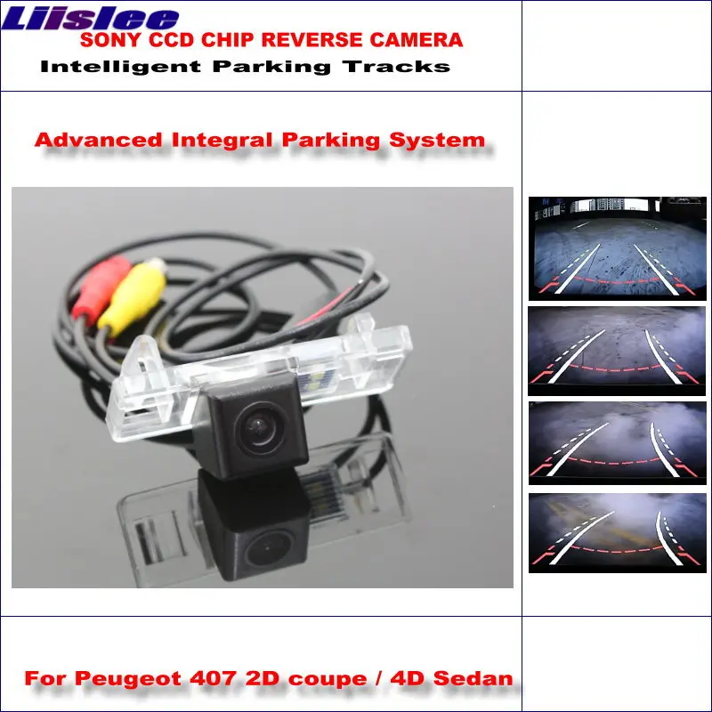 

Liislee Dynamic Guidance Rear Camera For Peugeot 407 2D coupe / 4D Sedan / 580 TV Lines HD Parking Intelligentized