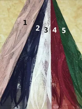 High Quality SYJ-8275 African Tulle Lace Fabric For party Dress Embroidered Net Fabric High Quality SYJ-8275 African Tulle Lace Fabric For party Dress Embroidered Net Fabric