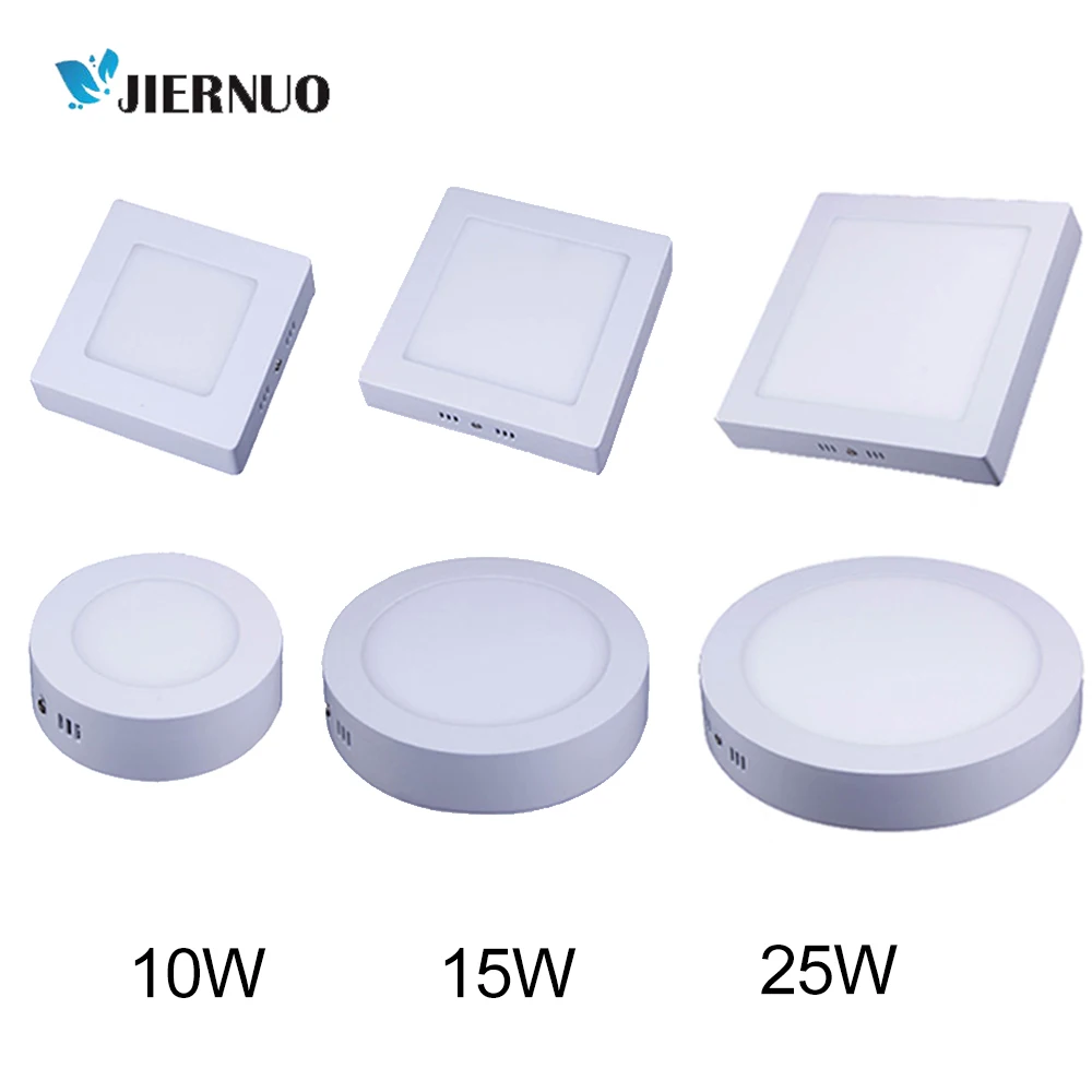 

LED Panel Light 10W 15W 25W Round/Square Surface Mounted Christmas Indoor Decorating Lighting Ceiling LED Light With Driver