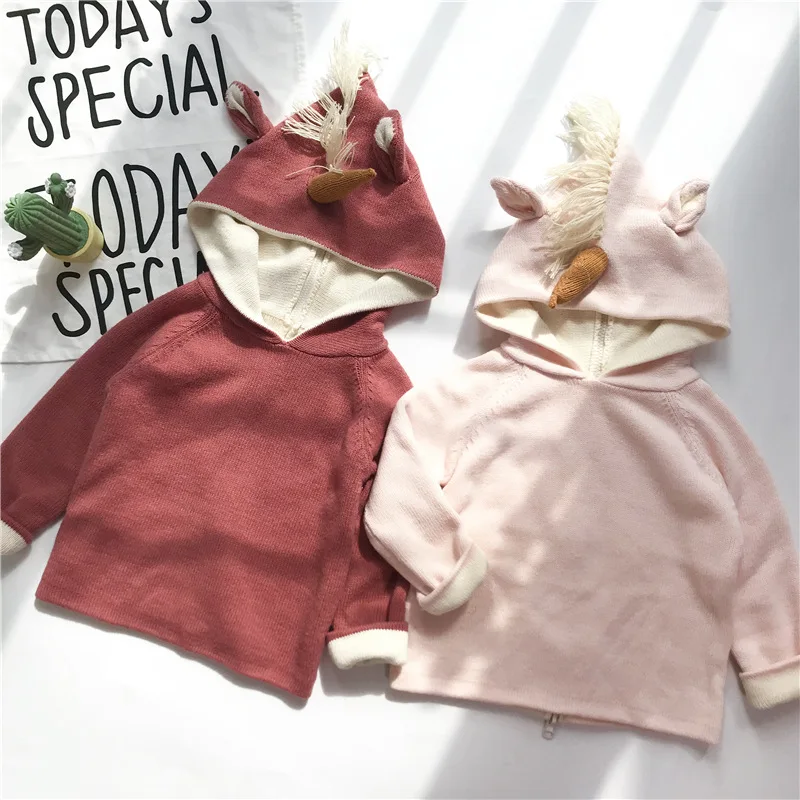 

2018 AUTUMN WINTER BABY BOY CLOTHES GIRLS BEAR PATTERN SWEATERS BOYS CLOTHING GIRLS CLOHTING vestido CHRISTMAS UNICORN SWEATER