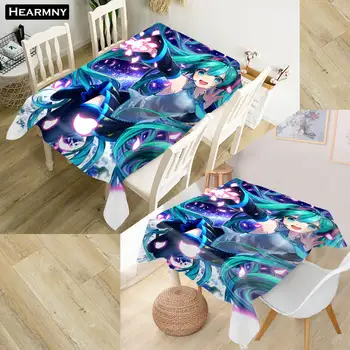 

Custom Hatsune Miku Tablecloth Kitchen Dining Table Decorations Home Rectangular Party Table Covers Office Plain More Size